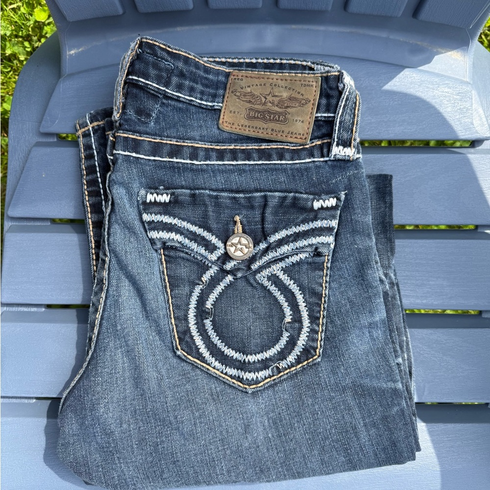 Big Star Blue Boot Cut Jeans Classic Style